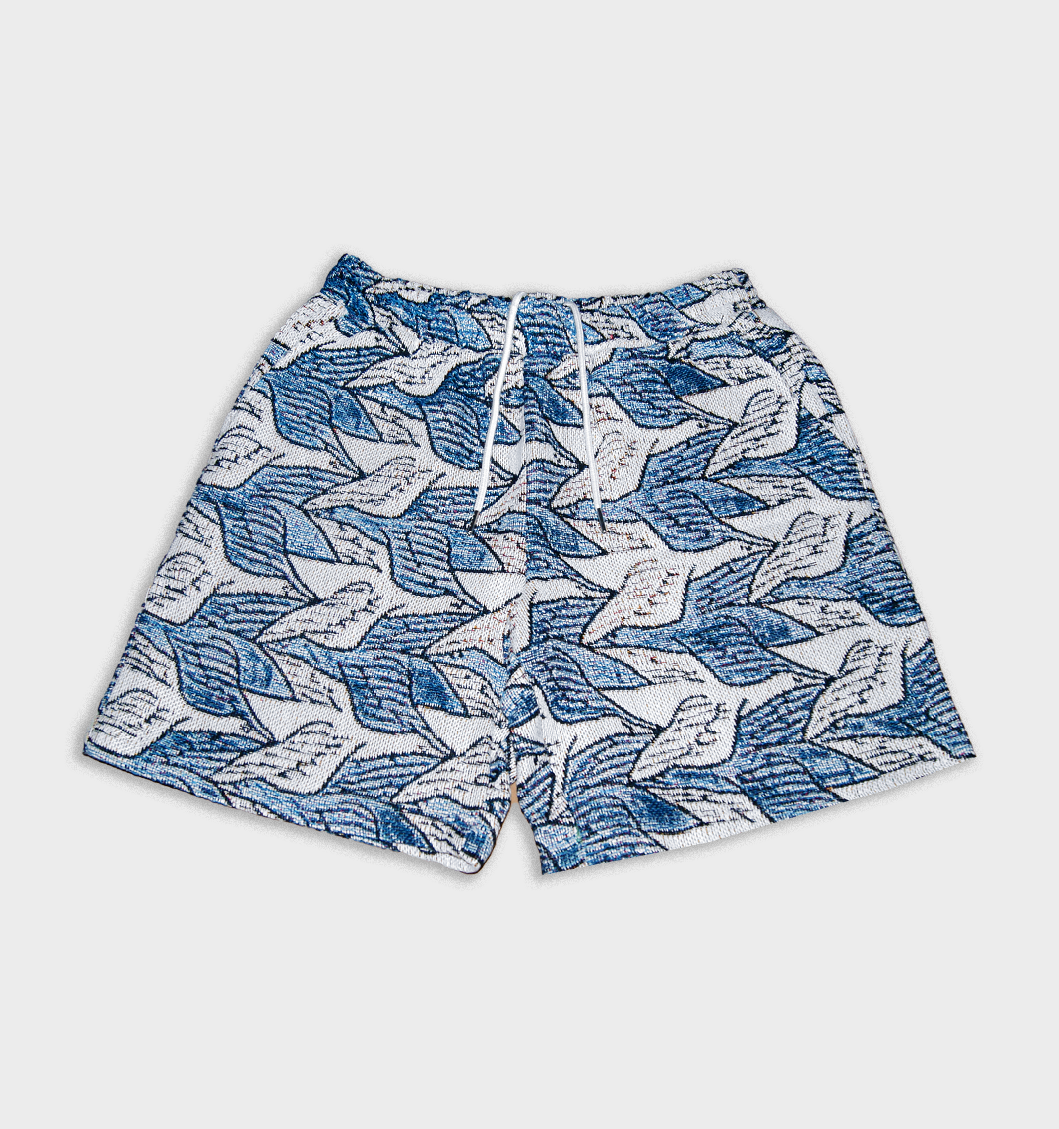 "METAMORPHOSIS II" - SHORTS - BLU / WHITE