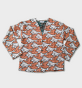 "METAMORPHOSIS II" - CARDIGAN - ORG / WHITE